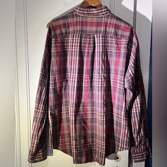 Ralph Lauren Men's Plaid Button Down Shirt - Red and Blue - Picture 3 of 5